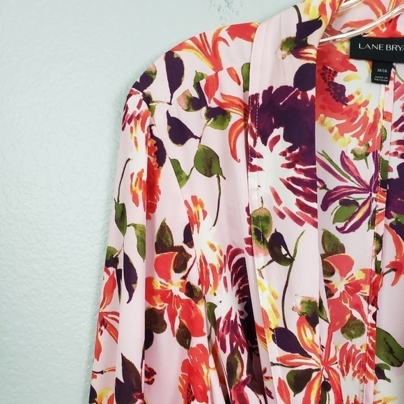 LANE BRYANT Floral Kimono Top/Robe Sz 14/16 Multi-functional - Picture 3 of 11